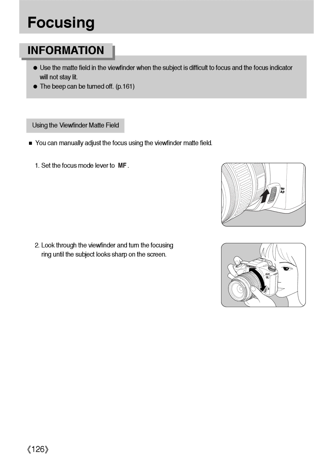 Samsung ER-GX1LZBBA/E1, ER-GX1LZBBA/FR, ER-GX1LZBAA, ER-GX1LZBAB, ER-GX1LZBBA/US, ER-GX1LZBBA/GB, ER-GX1LZBBA/NL manual 126 