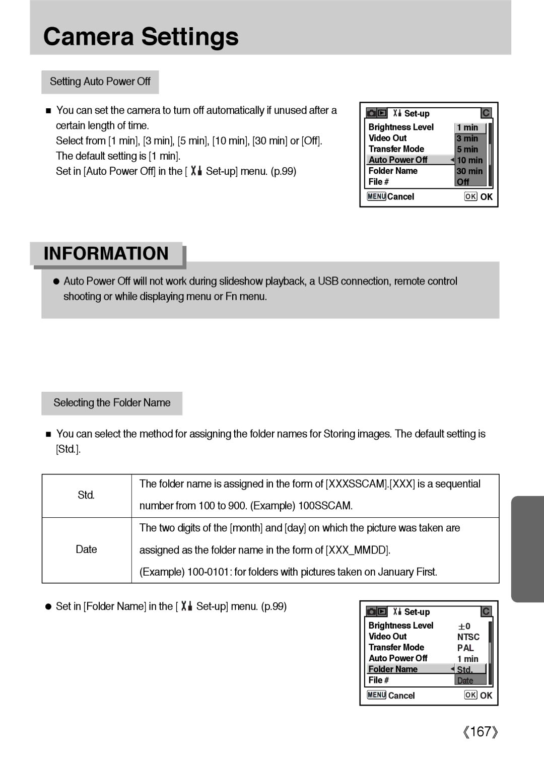 Samsung ER-GX1LZBBA/FR manual Number from 100 to 900. Example 100SSCAM, Assigned as the folder name in the form of Xxxmmdd 