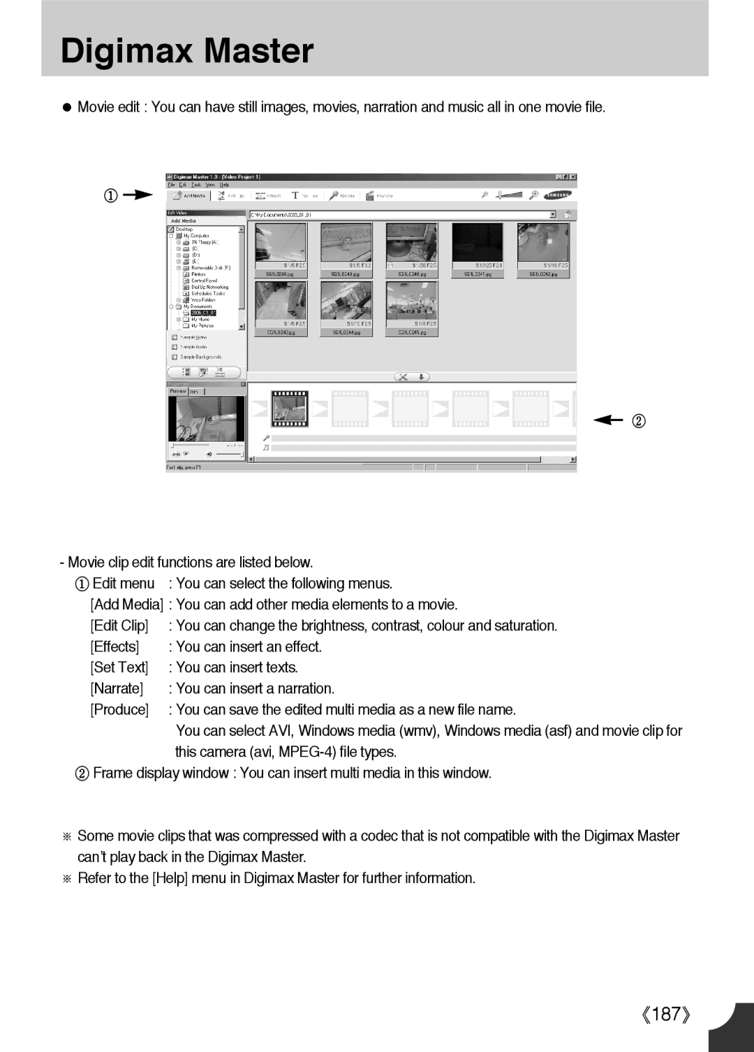 Samsung ER-GX1LZBBA/NL, ER-GX1LZBBA/FR, ER-GX1LZBBA/E1, ER-GX1LZBAA, ER-GX1LZBAB, ER-GX1LZBBA/US, ER-GX1LZBBA/GB manual 187 