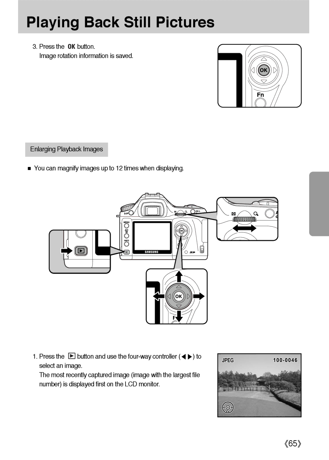 Samsung ER-GX1LZBAB, ER-GX1LZBBA/FR, ER-GX1LZBBA/E1, ER-GX1LZBAA, ER-GX1LZBBA/US, ER-GX1LZBBA/GB manual Select an image 