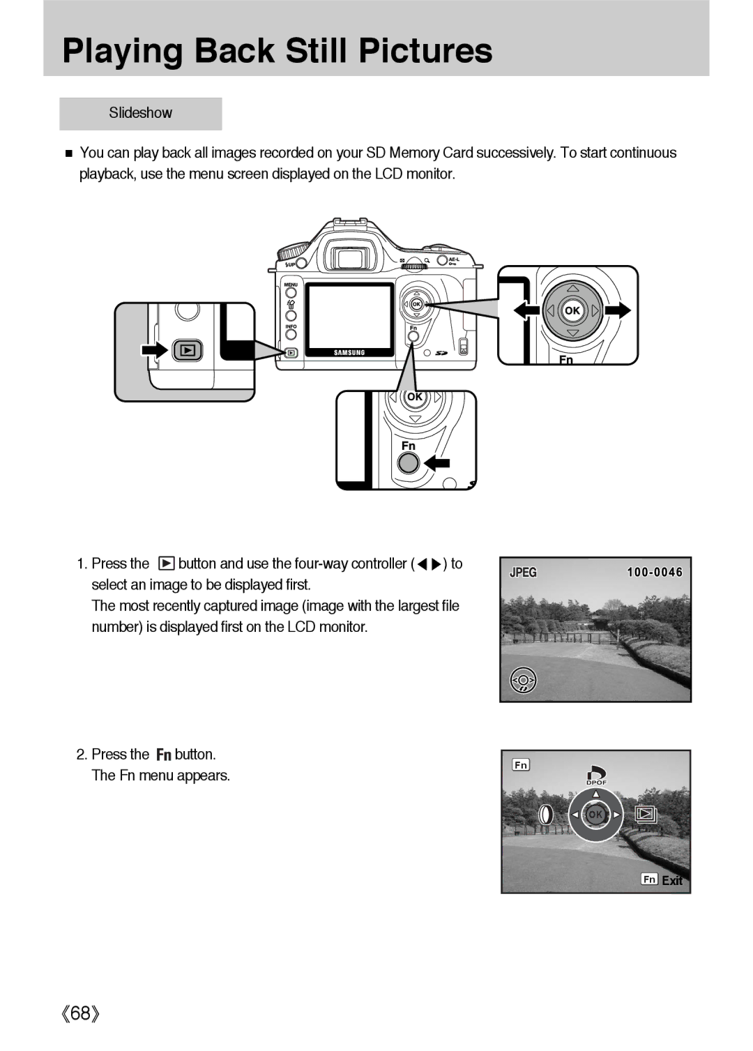 Samsung ER-GX1LZBBA/NL, ER-GX1LZBBA/FR, ER-GX1LZBBA/E1, ER-GX1LZBAA, ER-GX1LZBAB manual Select an image to be displayed first 