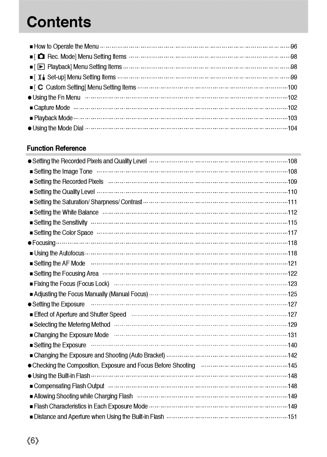 Samsung ER-GX1LZBBA/FR, ER-GX1LZBBA/E1, ER-GX1LZBAA, ER-GX1LZBAB, ER-GX1LZBBA/US, ER-GX1LZBBA/GB manual Function Reference 