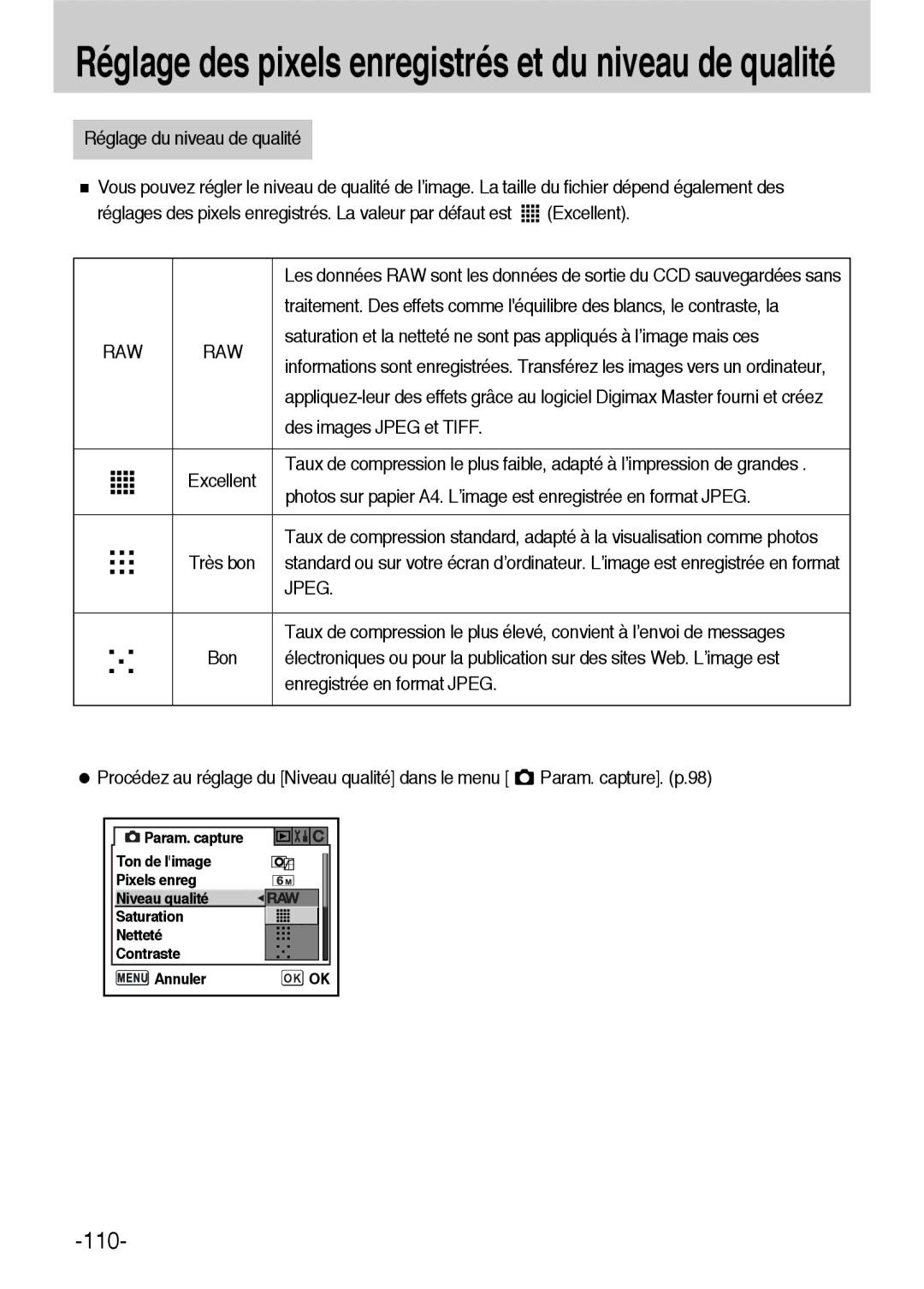 Samsung ER-GX1LZBBA/E1 manual Photos sur papier A4. L’image est enregistrée en format Jpeg, Enregistrée en format Jpeg 