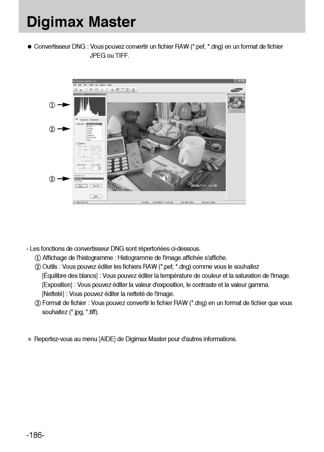 Samsung ER-GX1LZBBA/E1, ER-GX1LZBBA/FR manual 186 