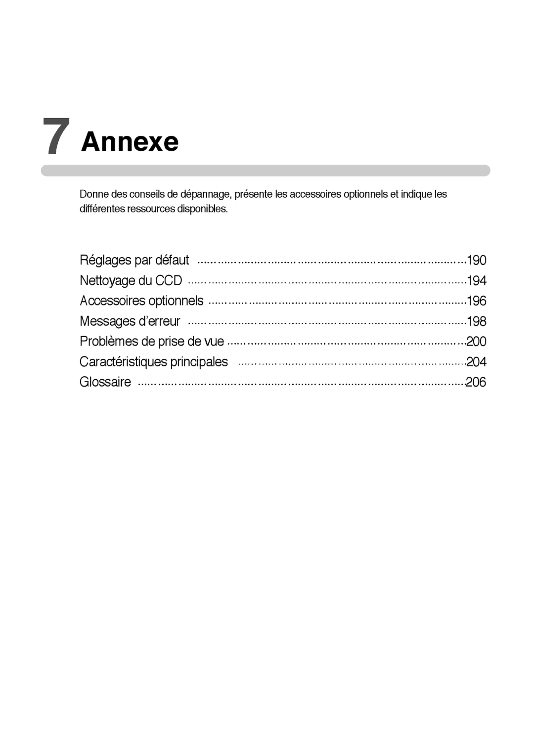 Samsung ER-GX1LZBBA/FR, ER-GX1LZBBA/E1 manual Annexe 