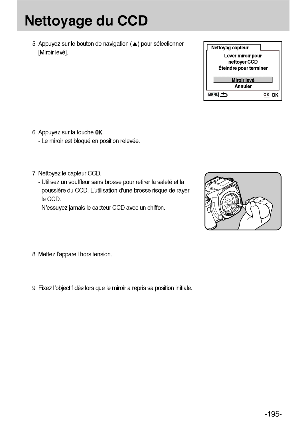 Samsung ER-GX1LZBBA/FR, ER-GX1LZBBA/E1 manual 195 