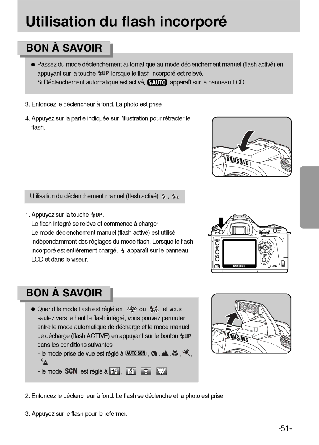 Samsung ER-GX1LZBBA/FR, ER-GX1LZBBA/E1 manual Appuyez sur la touche 