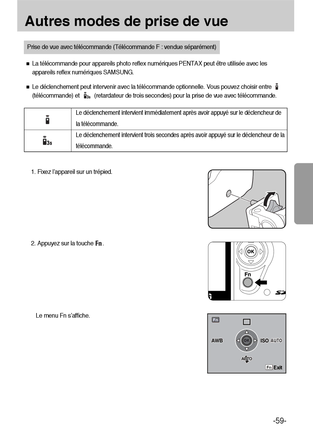 Samsung ER-GX1LZBBA/FR, ER-GX1LZBBA/E1 manual OK Auto 