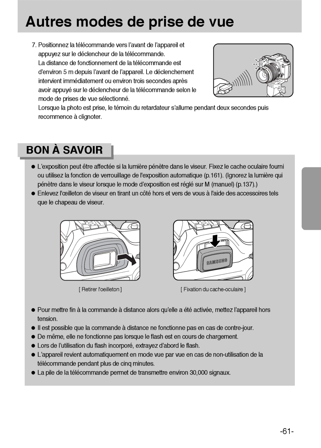 Samsung ER-GX1LZBBA/FR, ER-GX1LZBBA/E1 manual Retirer loeilleton 