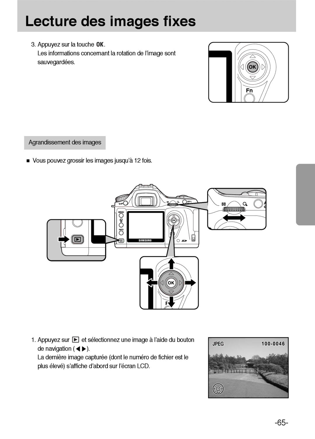 Samsung ER-GX1LZBBA/FR, ER-GX1LZBBA/E1 manual De navigation 