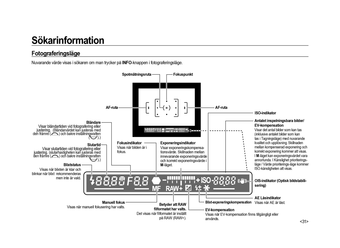 Samsung ER-GX20ZBBA/SE, ER-GX20ZBBC/E1, ER-GX20ZBBB/E1, ER-GX20ZBBA/E1, ER-GX20ZBBA/DK manual Sökarinformation, Justering 