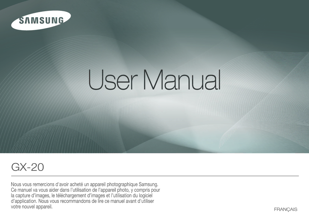 Samsung ER-GX20ZBBB/FR, ER-GX20ZBBC/E1, ER-GX20ZBBB/E1, ER-GX20ZBBA/SE, ER-GX20B01KFR, ER-GX20ZBBA/E1, ER-GX20ZBBA/DK manual 