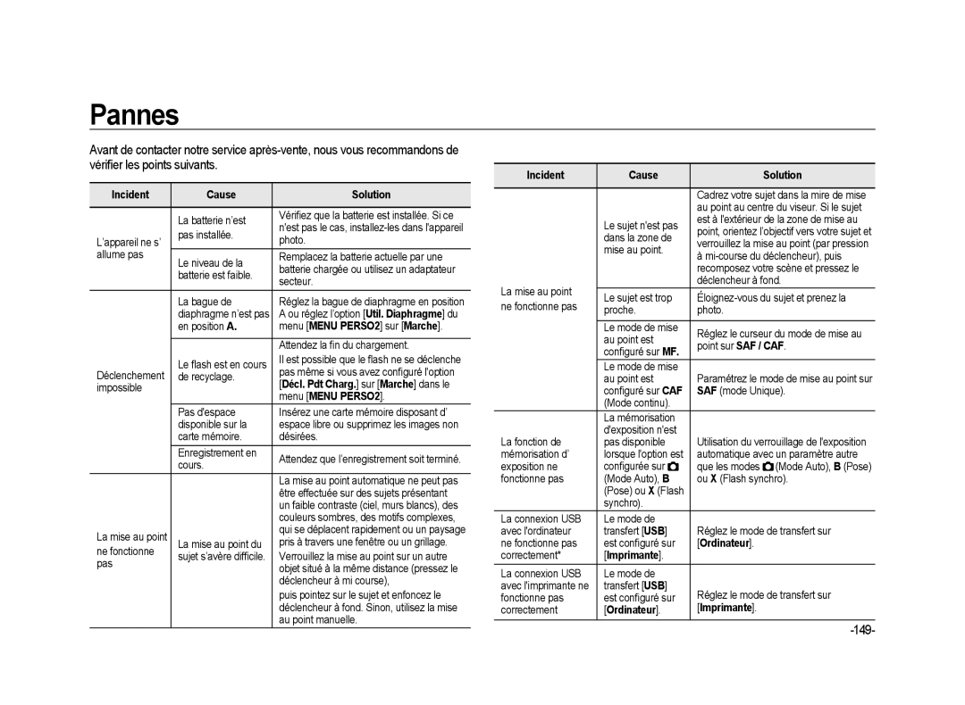 Samsung ER-GX20ZBBA/DK, ER-GX20ZBBC/E1, ER-GX20ZBBB/FR, ER-GX20ZBBB/E1, ER-GX20ZBBA/SE, ER-GX20B01KFR, ER-GX20ZBBA/E1 manual 149 