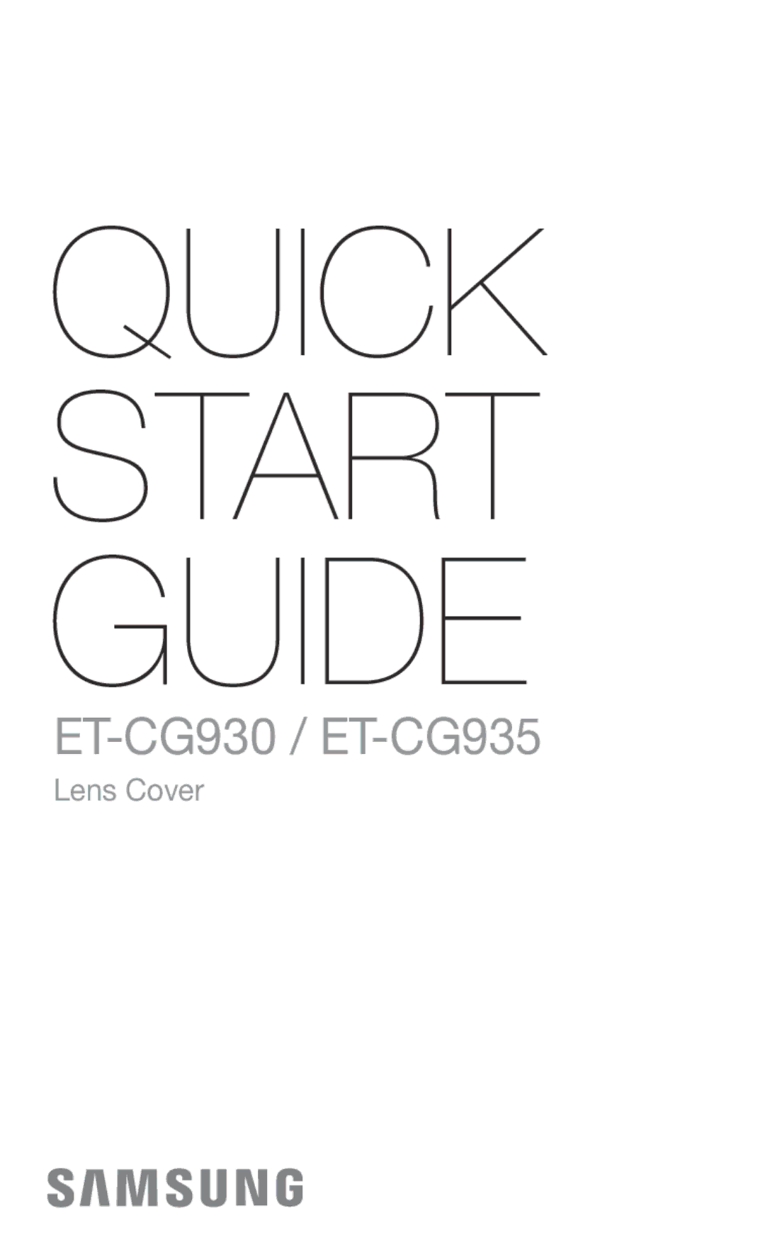 Samsung ET-CG930DBEGWW, ET-CG935DBEGWW, ET-CG930DBEGRU, ET-CG935DBEGRU manual Quick Start Guide 