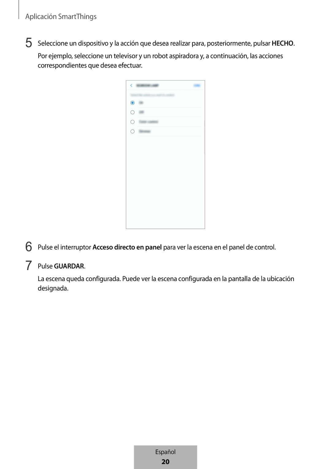 Samsung ET-WV523BWEGVF manual Aplicación SmartThings 