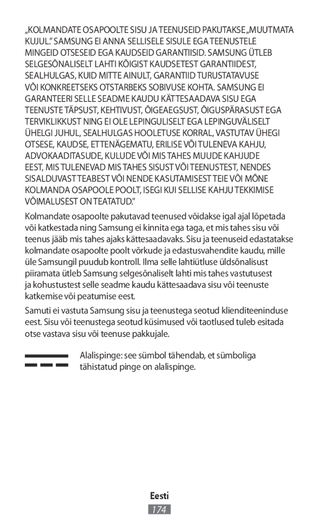 Samsung ET-YO324BBEGRU manual Eesti 