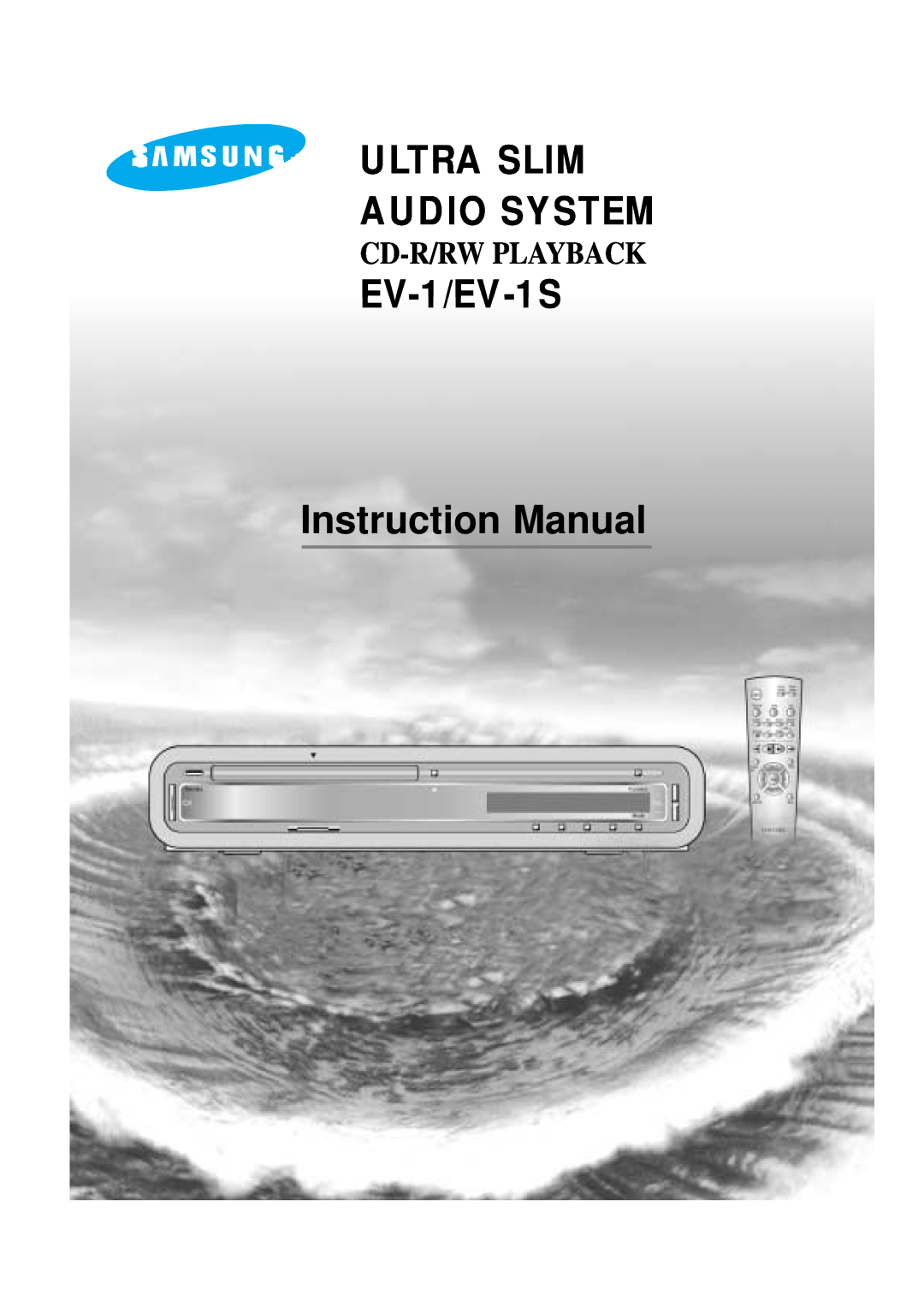 Samsung instruction manual Ultra Slim Audio System, EV-1/EV-1S, Cd-R/Rwplayback 