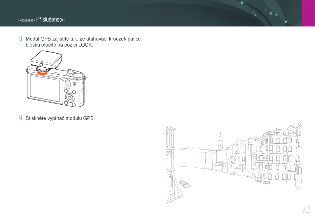 Samsung EV-NX1100BABHU, EV-NX1000BABCZ, EV-NX1000BJPCZ, EV-NX1000BFWCZ manual Fotoaparát Příslušenství 