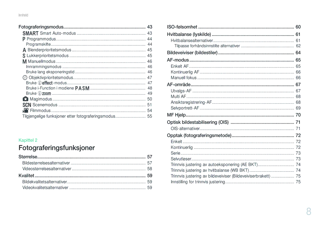 Samsung EV-NX1000BFWDK, EV-NX1000BABDK, EV-NX1000BABSE, EV-NX1000BFWSE manual Smart Auto-modus, Scenemodus 