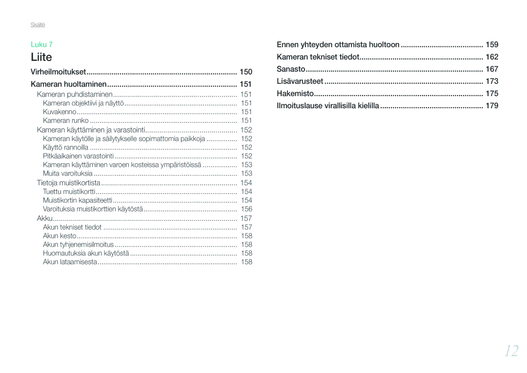 Samsung EV-NX1000BFWDK, EV-NX1000BABDK, EV-NX1000BABSE, EV-NX1000BFWSE manual 151, 152, 154, 157 