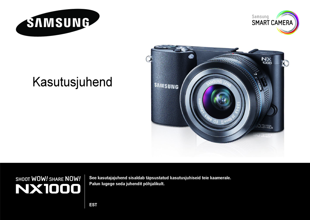 Samsung EV-NX1000BFWEE, EV-NX1000BABEE manual Kasutusjuhend 