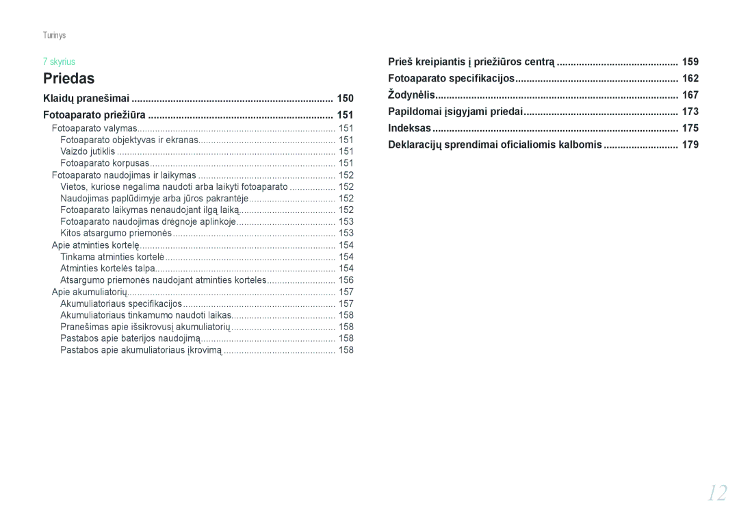 Samsung EV-NX1000BFWEE, EV-NX1000BABEE manual 150, 151 