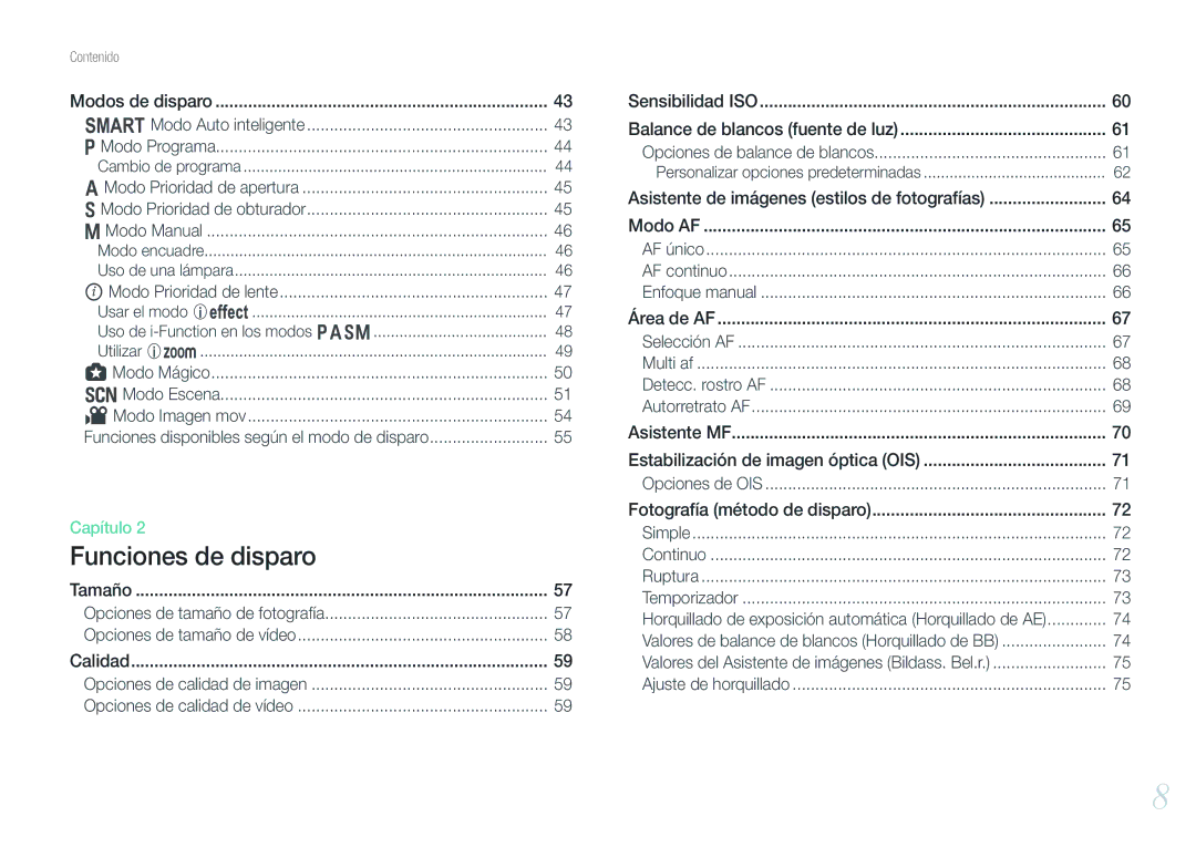 Samsung EV-NX1000BFWIL, EV-NX1000BABES, EV-NX1000BHWFR, EV-NX1000BFWES, EV-NX1000BJPES Modo Auto inteligente, Modo Escena 