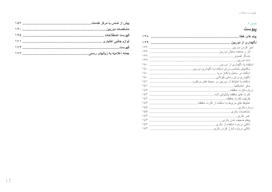 Samsung EV-NX1000DJPME, EV-NX1000BFWIL, EV-NX1000BABSA, EV-NX1000DFWME 157, 160 نیبرود تاصخشم 165, 171, 173, 177, 148, 149 