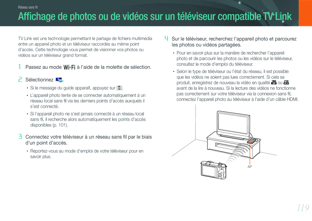 Samsung EV-NX1000BUBFR, EV-NX1000BQWFR, EV-NX1000BFWFR manual 119, Produit, enregistrez de nouveau la vidéo en qualité 