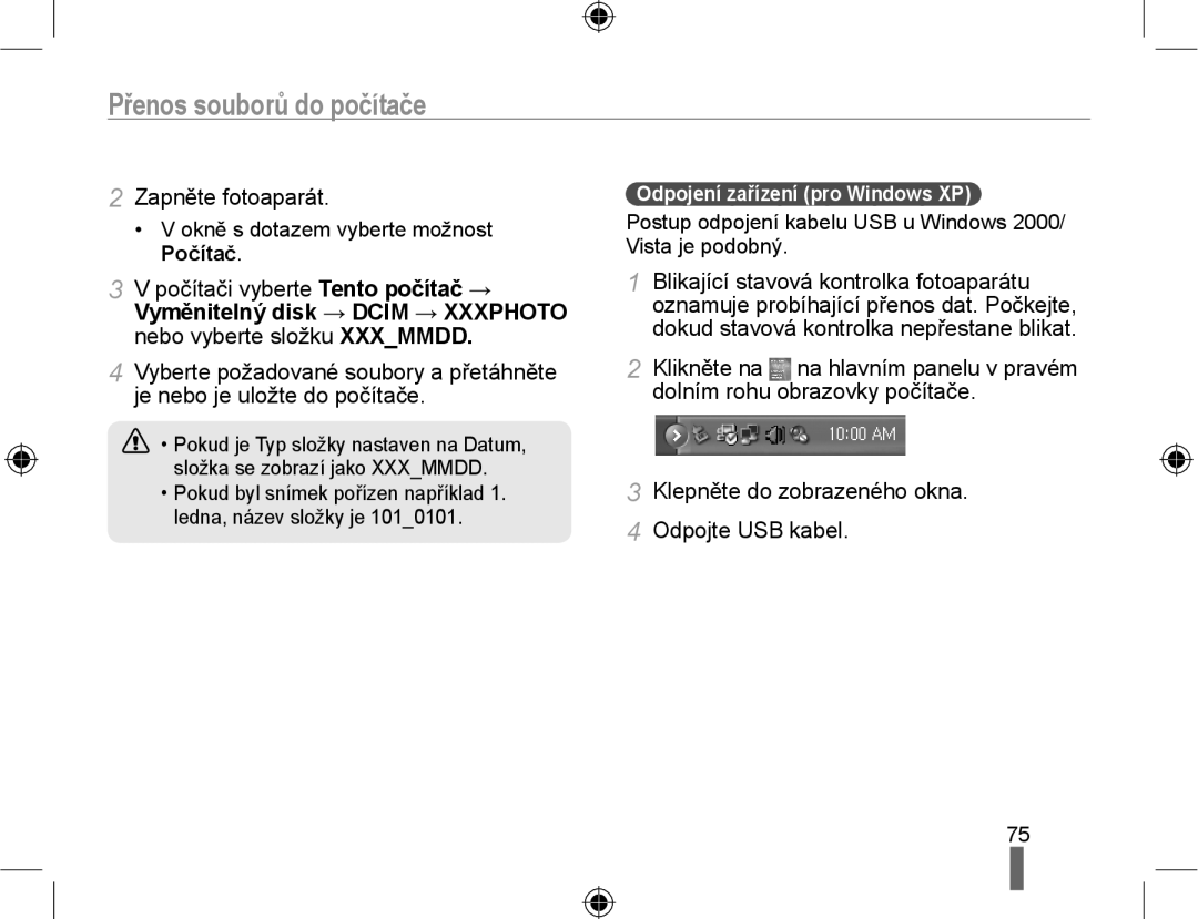 Samsung EV-NX10ZZBABPL manual Zapněte fotoaparát, Počítači vyberte Tento počítač →, Okně s dotazem vyberte možnost Počítač 