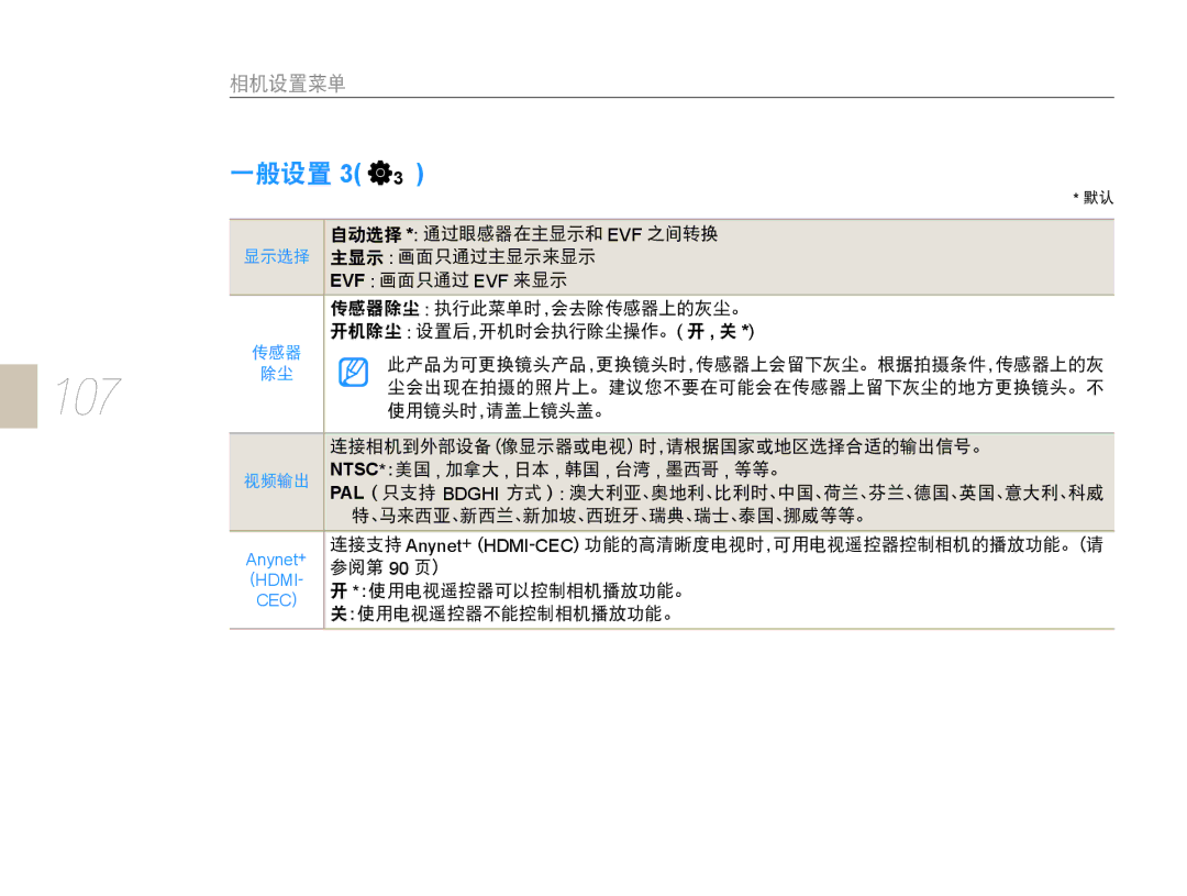 Samsung EV-NX10ZZBCBHU, EV-NX10ZZBABDE, EV-NX10ZZBABIT, EV-NX10ZZBABCZ, EV-NX10ZZBABPL, EV-NX10ZZBABHU, EV-NX10ZZBABCH manual 107 