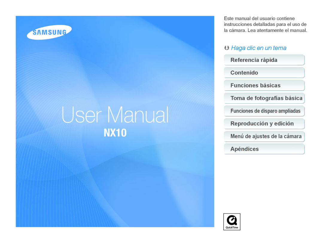 Samsung NX10RHZA03/SUK, EV-NX10ZZBABZA, NX10PRTV04/SUK, NX10PRTV04/SEG, EV-NX10ZZBABDE, EV-NX10ZZBABUA, EV-NX10ZZBCBDE manual 