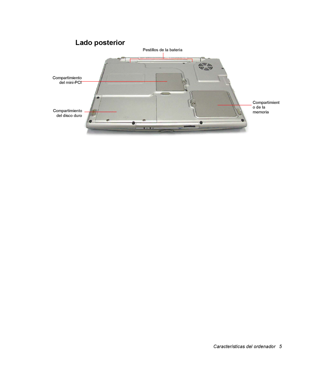 Samsung NX10RH0605/SES, EV-NX10ZZBABDE, NX10RH08M3/SES, EV-NX10ZZBCBES, EV-NX10ZZBABPT, NX10PRCV02/SES manual Lado posterior 