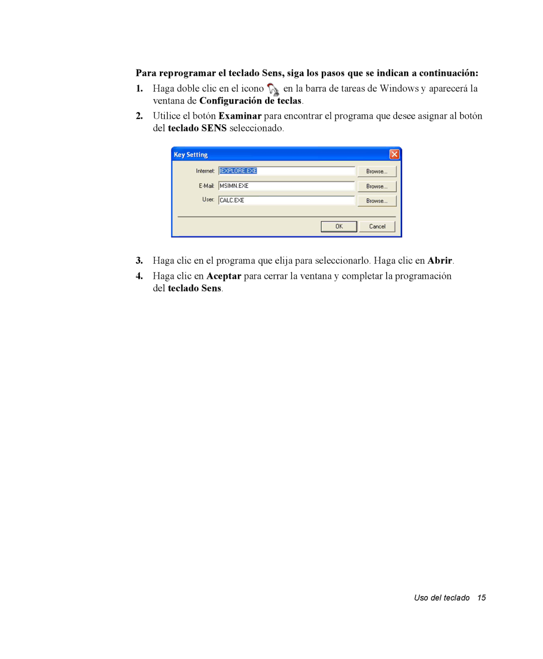 Samsung NX10BH044M/SES, EV-NX10ZZBABDE, NX10RH08M3/SES, EV-NX10ZZBCBES, EV-NX10ZZBABPT, NX10RH0605/SES manual Uso del teclado 