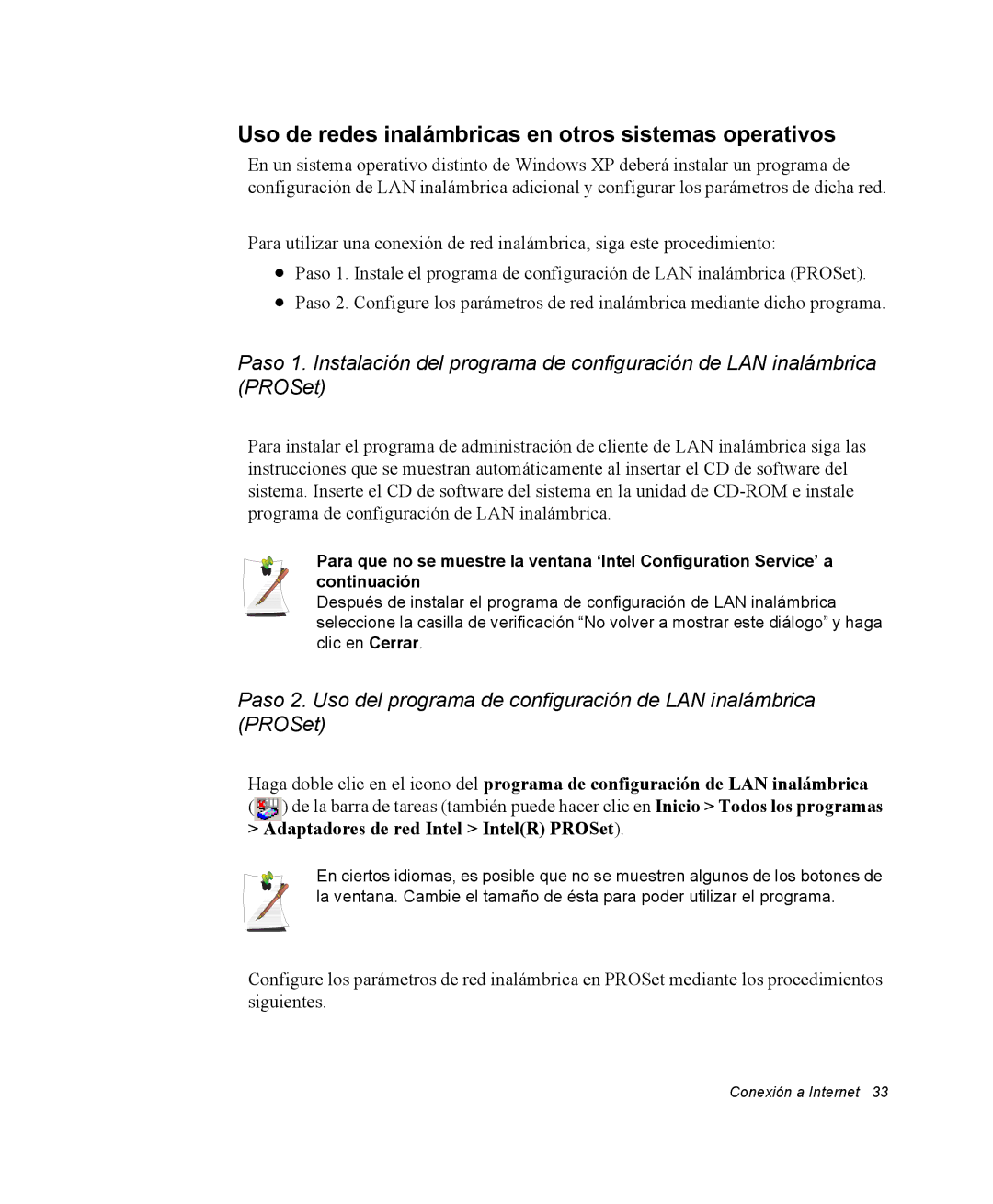 Samsung EV-NX10ZZBABDE, NX10RH08M3/SES, EV-NX10ZZBCBES manual Uso de redes inalámbricas en otros sistemas operativos 