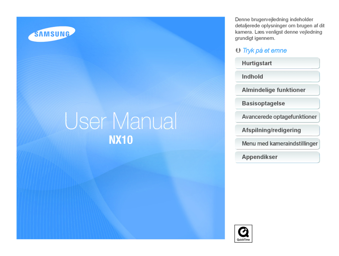 Samsung EV-NX10ZZBCBSE, EV-NX10ZZBABDK, EV-NX10ZZBABSE manual 