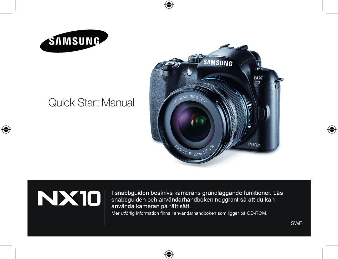 Samsung EV-NX10ZZBCBSE, EV-NX10ZZBABDK, EV-NX10ZZBABSE manual Swe 