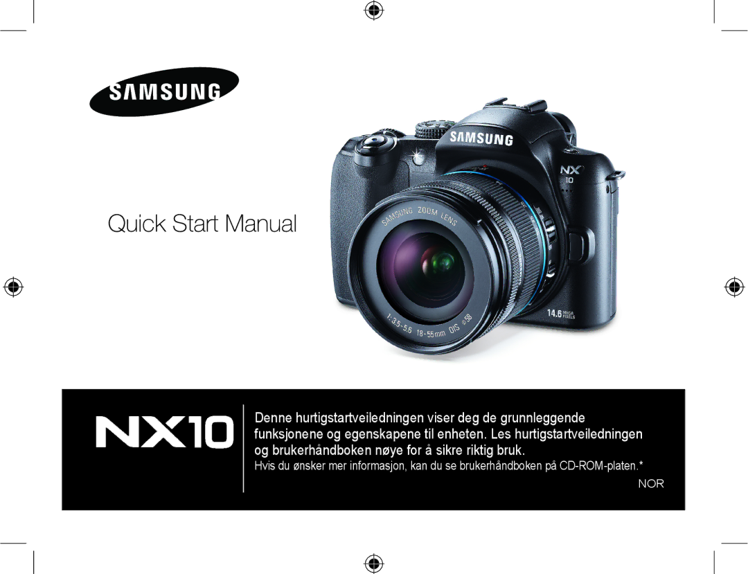 Samsung EV-NX10ZZBCBSE, EV-NX10ZZBABDK, EV-NX10ZZBABSE manual Nor 