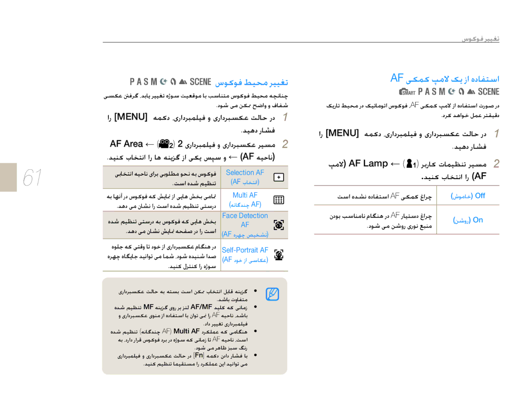 Samsung EV-NX10ZZBABIL, EV-NX10ZZBABSA manual ȦǞɨǞźǓǥƇžǍǥǥưů, ȦǞɨǞźǍǥǥưů, AFǝǥŲƾſ, Ǵžǽ AF Lamp, ǊǥƶɨțƾƈƄſȚȚȤ AF 