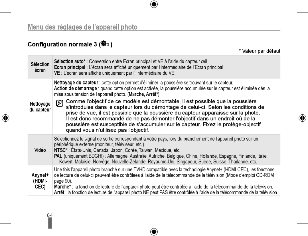 Samsung EV-NX10ZZBABFR, EV-NX10ZZBABZA manual Conﬁguration normale 3, Mise sous tension de lappareil photo. Marche, Arrêt 