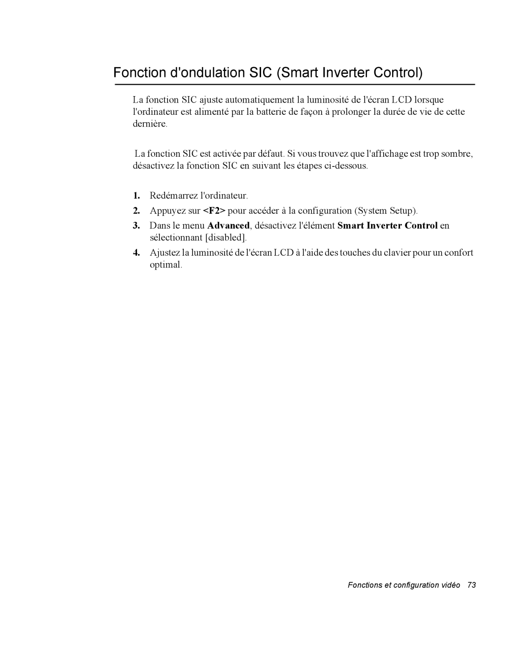 Samsung NX10RP0HUL/SEF, EV-NX10ZZBABZA, NX10RP08N6/SEF, NX10-SEED/SEF manual Fonction dondulation SIC Smart Inverter Control 