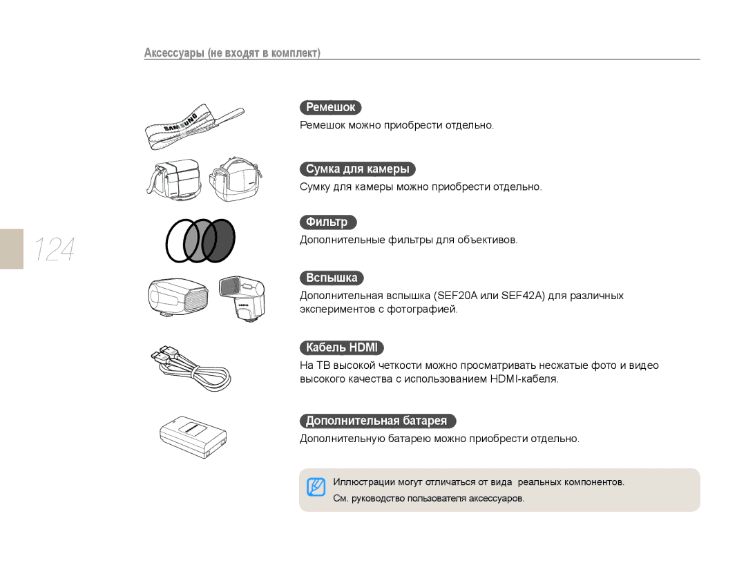 Samsung EV-NX10ZZBAWRU, EV-NX10ZZBCBRU, EV-NX10ZZBABRU, EV-NX10ZZBABEE, NX10PRTV09/SEK, NX10PRCV09/SER, NX10PRCV08/SER manual 124 