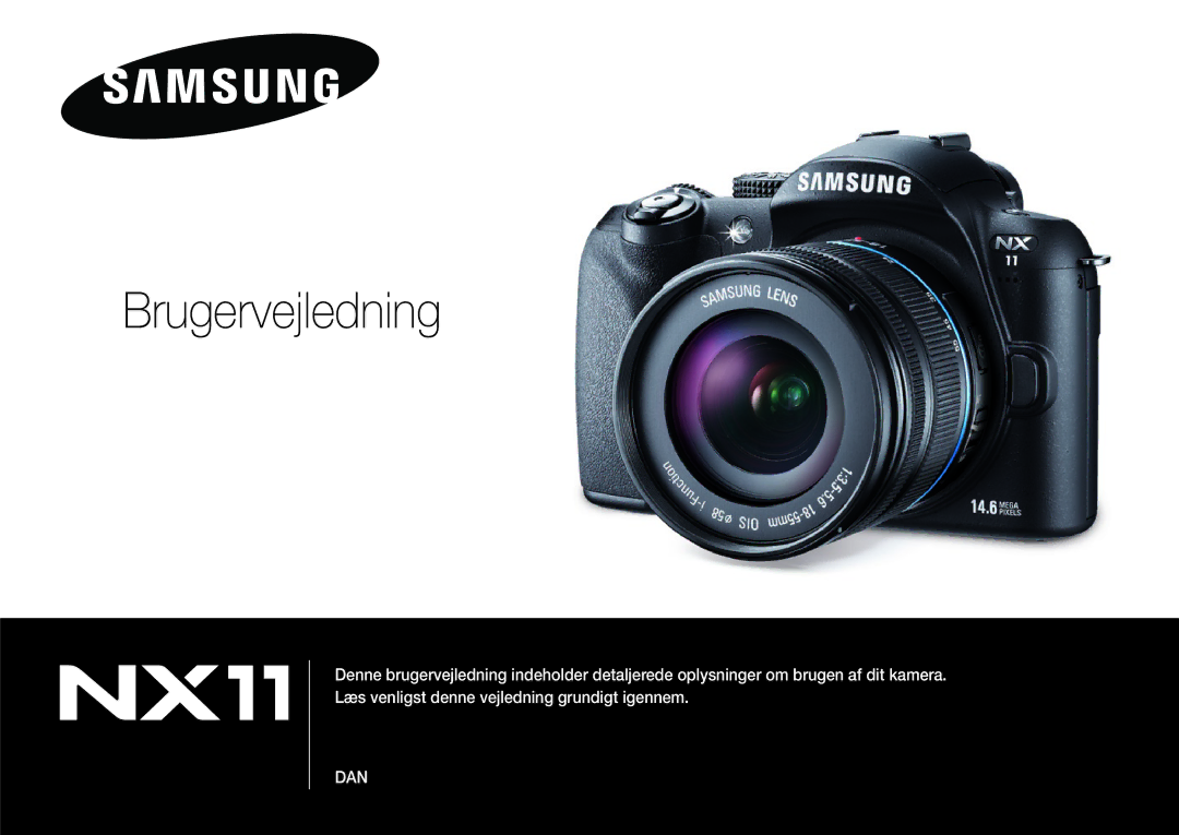 Samsung EV-NX11ZZBABSE, EV-NX11ZZBABDK, EV-NX11ZZBBBSE manual Brugervejledning 