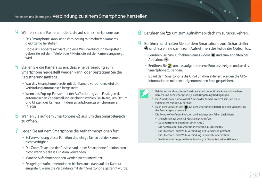 Samsung EV-NXF1ZZB1KDE, EV-NX1ZZZBMBDE, EV-NXF1ZZB2JDE, EV-NXF1ZZB1HDE, EV-NXF1ZZB3JDE, EV-NXF1ZZB4HDE manual 160, Zu öffnen 