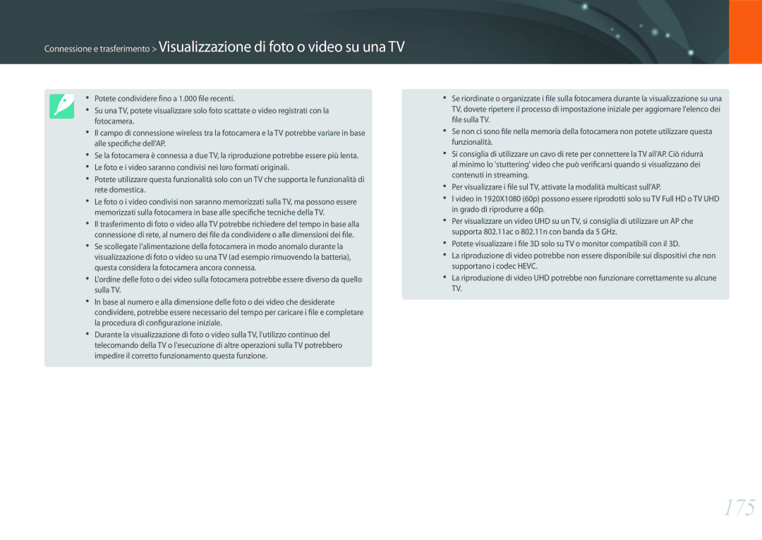 Samsung EV-NXF1ZZB2HIT, EV-NX1ZZZBZBTR, EV-NX1ZZZBZBIT manual 175 