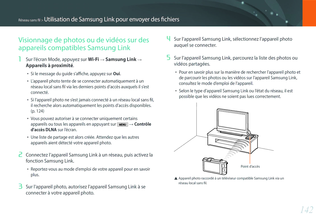 Samsung EV-NX2000BQWFR, EV-NX2000BSBFR, EV-NX2000BPWFR, EV-NX2000BFWCH manual 142 