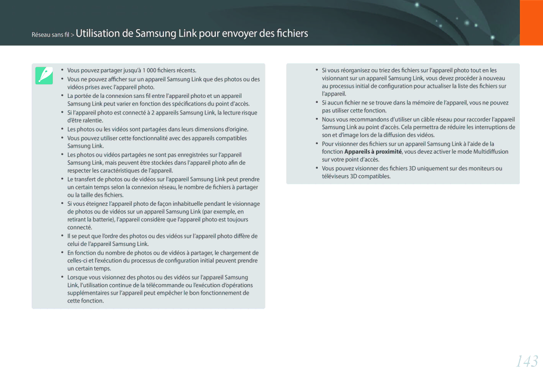 Samsung EV-NX2000BSBFR, EV-NX2000BPWFR, EV-NX2000BFWCH, EV-NX2000BQWFR manual 143 