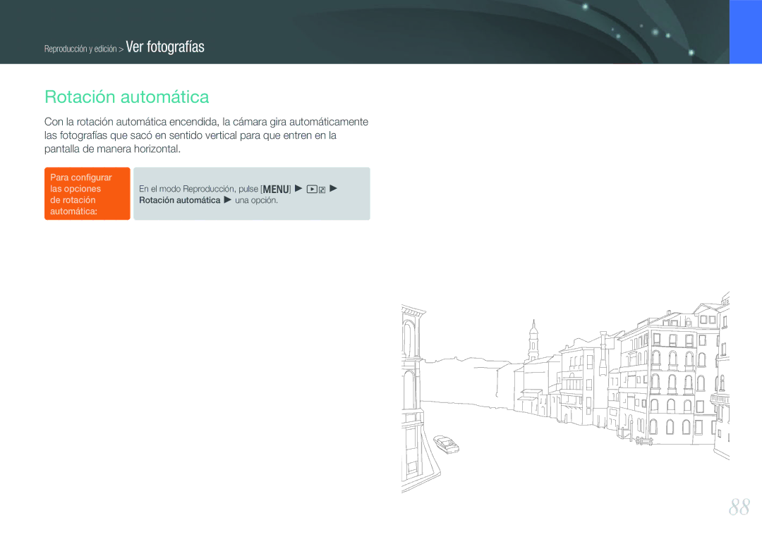 Samsung EV-NX200ZBABES manual Rotación automática 