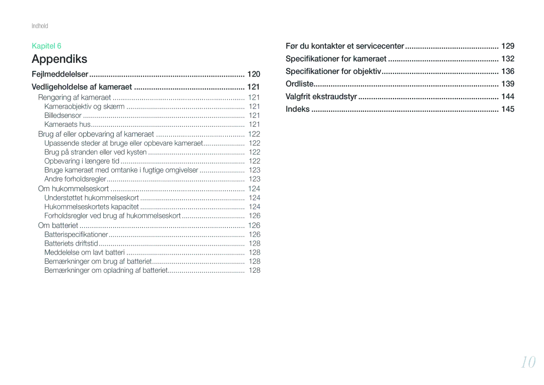 Samsung EV-NX200ZBSBDK, EV-NX200ZBSBSE manual 121, 122, 124, 126 