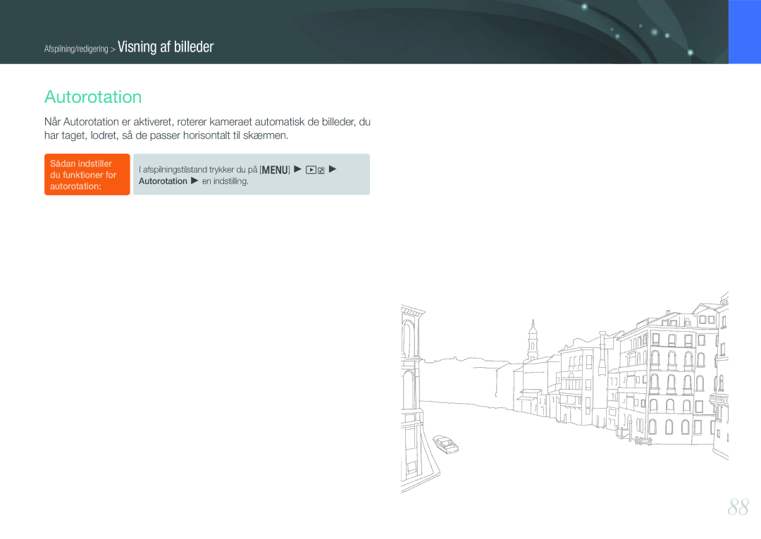 Samsung EV-NX200ZBSBDK, EV-NX200ZBSBSE manual Autorotation 